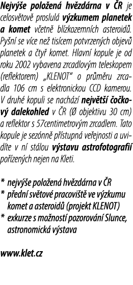 Nejv e polo en  hv zd rna v  R je celosv tov  proslul  v zkumem planetek a komet v etn  bl zkozemn ch asteroid . Py ...