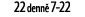 22 denn 7 22