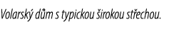 Volarsk d m s typickou  irokou st echou.