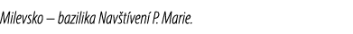 Milevsko – bazilika Nav t ven P. Marie.