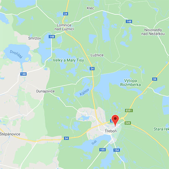 Z Třeboně do Vlkova